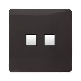 ART-2TLPDB  Twin Telephone Dark Brown
